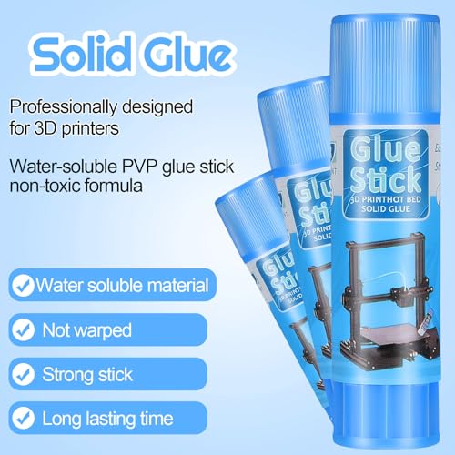 Image of Outus 10 3D Printer Glue Sticks for Hot Bed PVP 3D Printer Adhesive Solid Glue Sticks for PLA /ABS /PETG /PC /TPU Hot Bed Removing Printing Models (Blue,Classic)