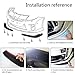 GRAND ORANGE 2PCS Universal Surface Front Bumper Lip Splitters Diffuser Winglets for Auto Car Universal Car Bumper Splitter Spoiler