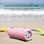 MIATONE Boombox Outdoor Portable Bluetooth Speaker Waterproof Wireless Speakers Gifts for Women Mothers Mom Wife Her - Pink - Image 3