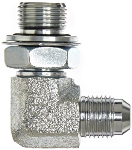Eaton Weatherhead MB5515X6X6 Carbon Steel SAE 37 Degree (JIC) Flare-Twin Fitting, 90 Degree Elbow, 3/8
