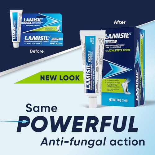 lamisil 1 week athletes foot treatment antifungal cream with terbinafine hydrochloride 1 fast symptom relief amp prevents recurrence 1 oz 30 g