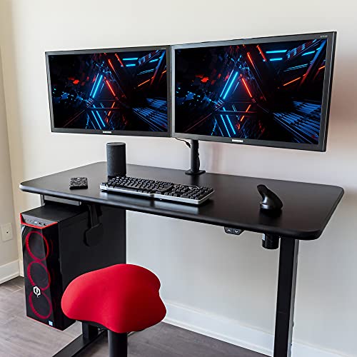 Anthrodesk Standing Desk Adjustable Electric Sit Stand Desk Frame, Home Or Office Computer Workstation (Black) #TOP1