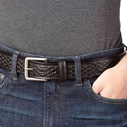 Bullhide Belts Mens Basket Weave Leather Belt, 1.50" Wide4