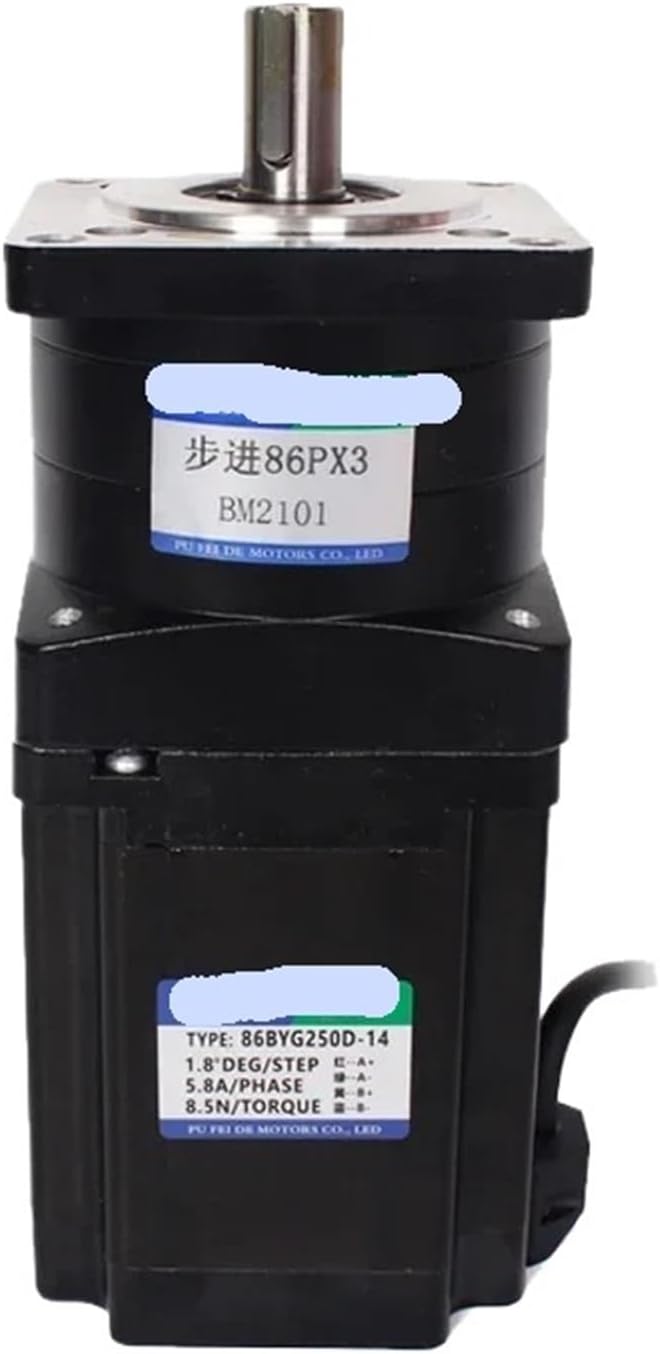 86BYG250D Stepper Motor NEMA 8.5N and PX86 NemaPlanetary Reducer Ratio 1:3~1:36 High Tq Planetary Gearbox(Ratio 30K)