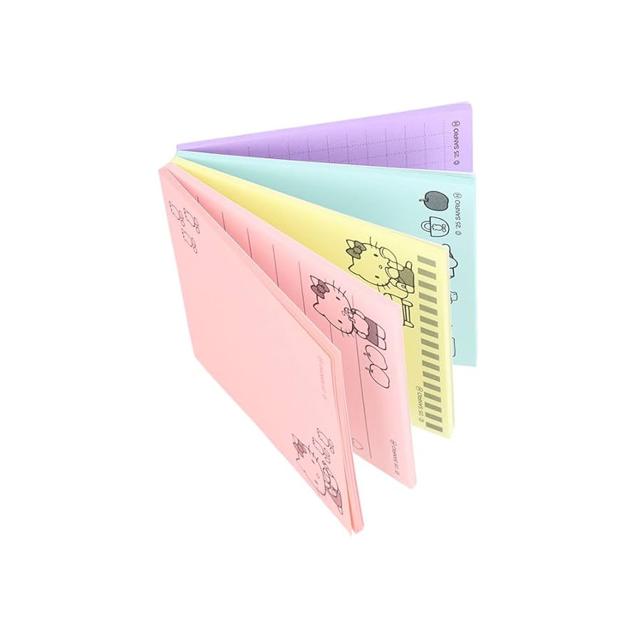 0224J 海外サンリオ　ハローキティ 付箋　3冊 Amazon.co.jp: サンスター文具 サンリオキャラクター 付箋