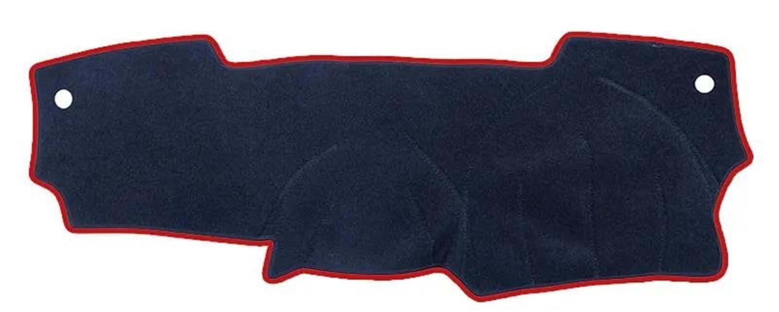 Armaturenbrett Abdeckung Teppich Für Nissan Für Micra Für March K13 2011–2016 Pad Armaturenbrett(Red Edge (RHD),Polyester)