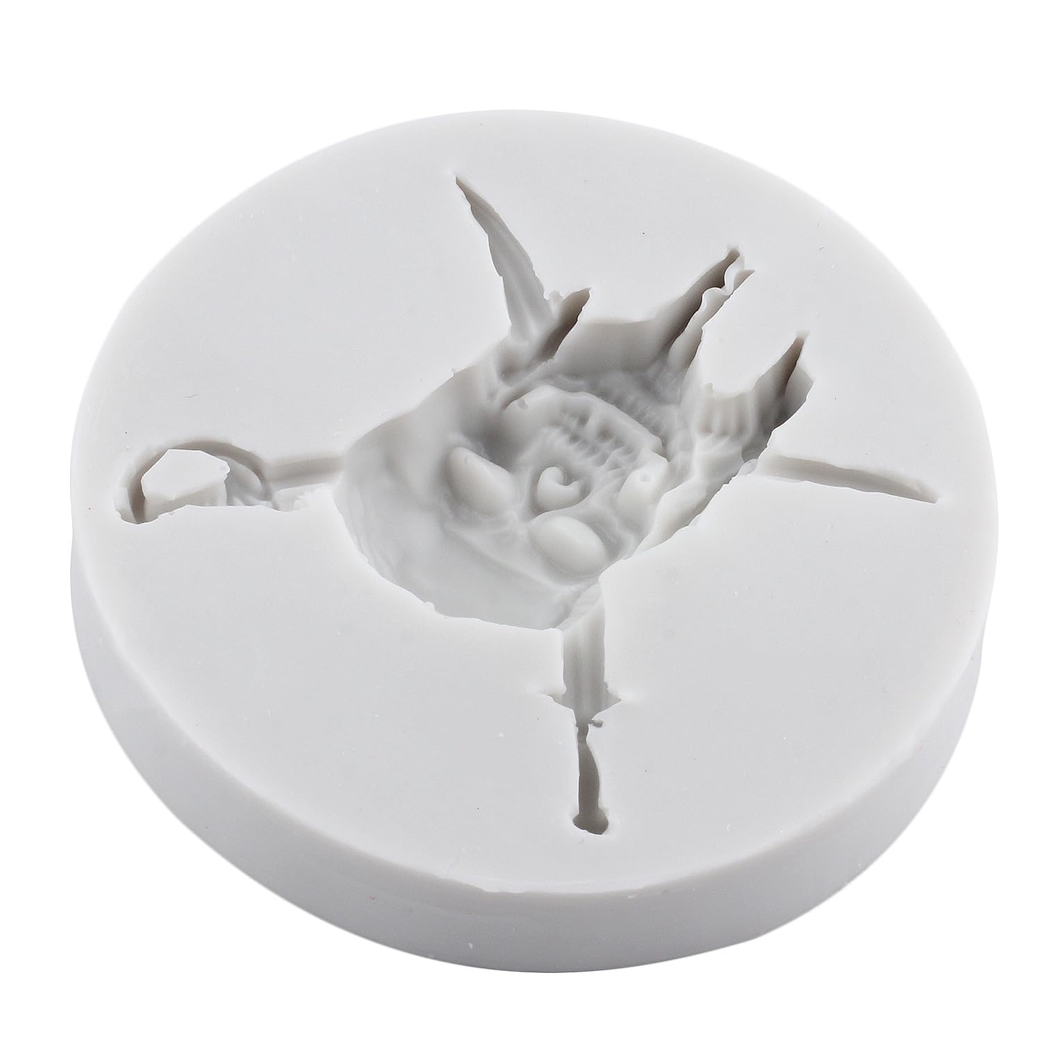 Moule En Silicone Halloween Tête De Mort Citrouille - Pour Décorations Gâteaux, Chocolat, Pâte Polymère - Résiste Au Four Et Micro-ondes - 14