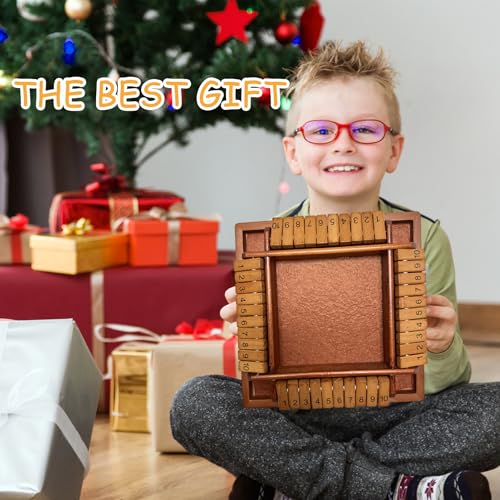Shut the Box Juego De Mesa De Madera Para 4 Jugadores miniatura 7