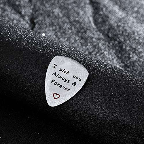 Bespmosp I Pick You toujours et Forever médiator de guitare musical Cadeau anniversaire Cadeau Saint Valentin - Les Beatles, Paul McCartney, John Lennon, RIngo Starr, George Harrison Bespmosp I Pick You toujours et Forever médiator de guitare musical Cadeau anniversaire Cadeau Saint Valentin – Image 3