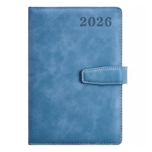 �蒠 2026 1���n�܂�2026�N12���܂� 1��1�y�[�W 365���蒠�E�����y�[�W ���ԊǗ� �X�P�W���[���� �f�C���[�m�[�g �}���X���[�v�����i�[ PU���U�[�J�o�[�t�� A5�T�C�Y�i147×215mm�j�����E�w�K�E�L�^�ɍœK �j�����p (A5 �f�j���u