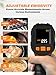 Mecurate Infrared Thermometer Gun -58°F to 1112°F, Laser Temperature Gun with Adjustable Emissivity, Max/Min/Hold for Cooking, BBQ, Freezer, Industrial Use​,with Long Probe Meat Thermometer