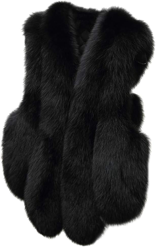 SHAOBGE Slim Size Faux Gilet Plus Vest Outwear Coat Vest Women's Warm Women's Coat Elderly Gift Ideas