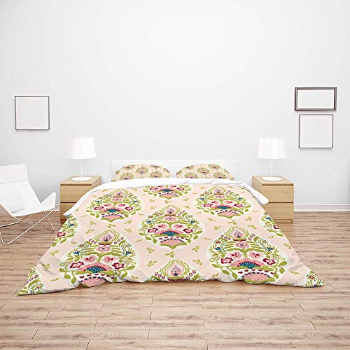 Parure de lit en polyester durable CHEHONG style floral - 4