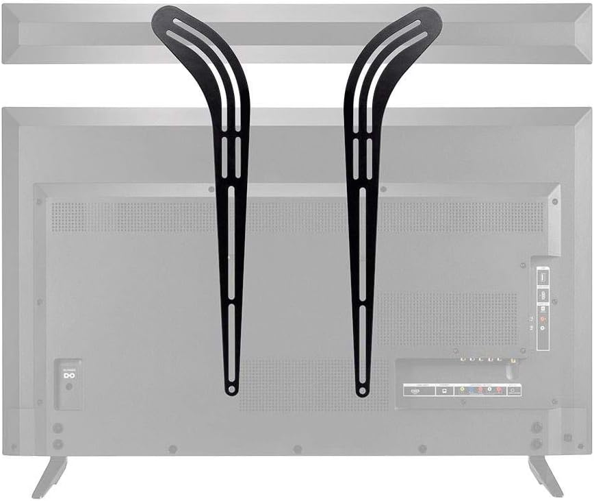 Monoprice - 115265 Universal Soundbar Bracket 2334; - 5534, Black, 22 x 1.7 x 7