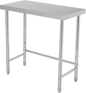 Stainless Steel Table 18x36 Inch, Stainless Steel Kitchen Prep Table, Commercial Utility Work Table