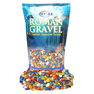 Pettex Aquatic Roman Gravel, 2 Kg, Rainbow Pebbles