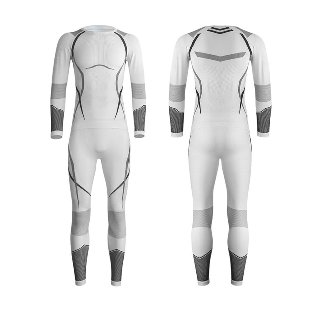 MISSMAO Biancheria Intima Termica Uomo Funzionale sottotuta Sci Autunno Inverno, Maglia a Maniche Lunghe e Pantaloni, Traspirante, Abbigliamento Sportivo