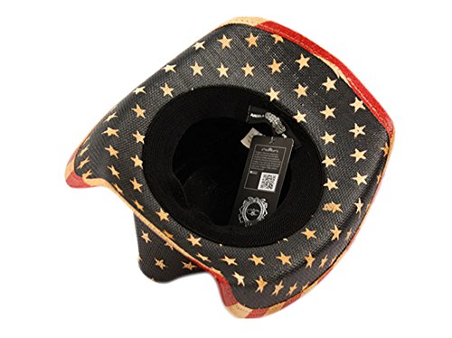 ANGELA & WILLIAM Men's & Women's Western Style Cowboy/Cowgirl Straw Hat (COW2935)