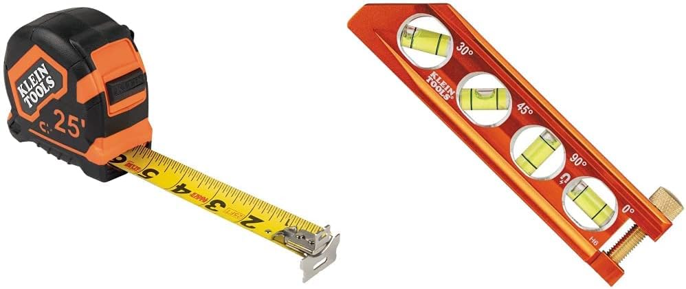 Klein Tools Tape Measure and Level Bundle | 9225 + 935AB4V