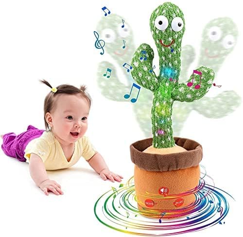 Upgrade Rechargeable Toys Talking Cactus Baby Toys for Kids Dancing Cactus Toys Can Sing Wriggle & Singing Recording Repeat What You Say Funny Education Toys for Children Playing Home Decor for Kids (B0CSZ87F3F) Amazon Price History, Amazon Price Tracker