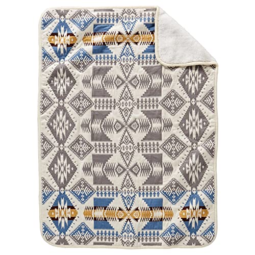 Image of Pendleton Sherpa Stroller Blanket, Silver Bark