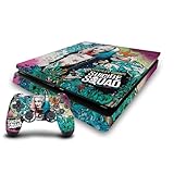 Head Case Designs Offizielle Suicide Squad 2016 Harley Quinn Plakat Graphics Vinyl Haut Gaming Aufkleber Abziehbild kompatibel mit Sony Playstation 4 PS4 Slim Console and DualShock 4 Controller