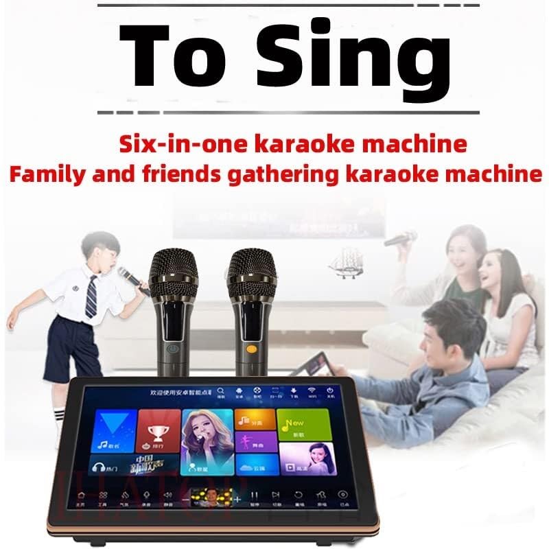 Macchina Karaoke con ampio touch screen, microfono wireless, telecomando e app, download di canzoni cloud per intrattenimento domestico e feste