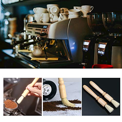 Coolty 2 Stück Kaffeemühle Reinigungsbürste, Barista Reinigungspinsel für Getreide Kaffee Barista Kaffee Werkzeug Home… – Bild 6