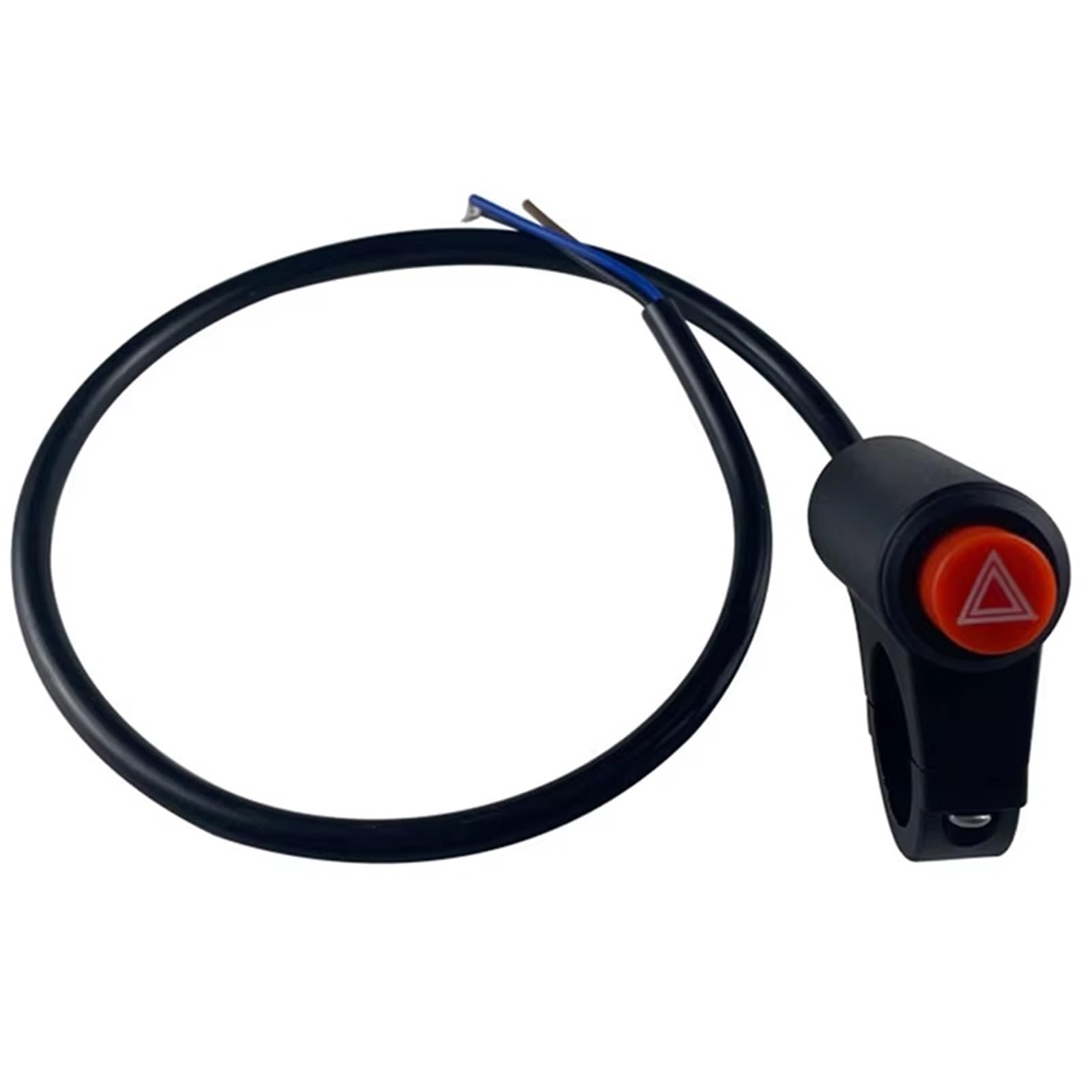 Interruptor Luz Intermitente Motocicleta Interruptor Luz Emergencia Botón Advertencia Doble Destello Interruptor Luz De Señal Emergencia Modificado Vehículo Eléctrico botón de Arranque Moto(A1)