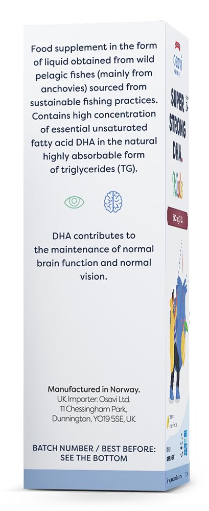Osavi Super Strong DHA Kids, 640mg DHA (Lemon) - 50 ml.
