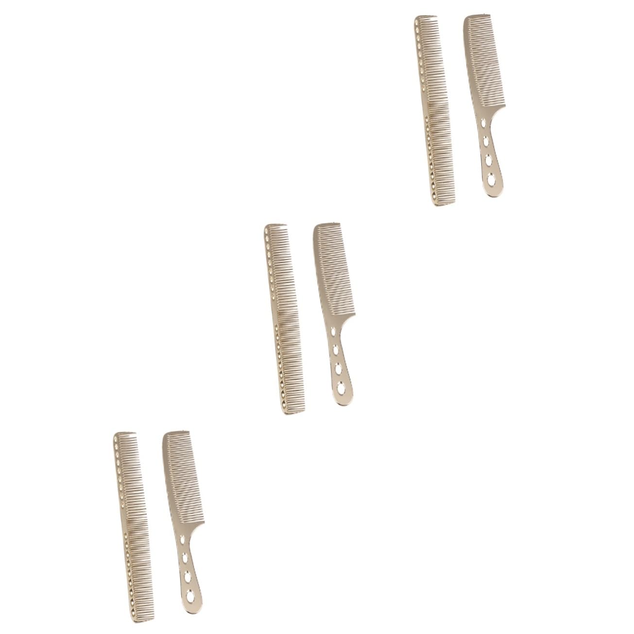 FRCOLOR Lot De 3 Peignes De Massage Pour Homme Accessoire De Coiffure Pour Femmes Et Hommes Dorés S908 S 2 Pièces X 3