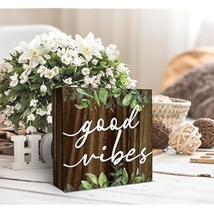 SRADMO Inspirational Green Botanical Eucalyptus Leaves Wood Box Sign Desk Decor, Rustic Eucalyptus Leaves Wooden Block Box Sign Decor for Home Office Shelf Table Decorative Accessories SRADMO Inspirational Green Botanical Eucalyptus Leaves Wood Box Sign Desk Decor Rustic Eucalyptus Leaves Wooden Block Box Sign Decor for Home Office Shelf Table Decorative Accessories