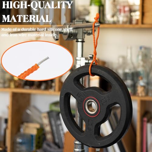 Image of 9PCS 4 Inch Silicone Cable Ties, Reusable Bendable Rubber Twist Ties