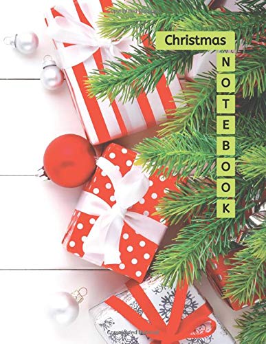 Christmas Notebook: Blank Lined Composition Book , Inspirational Journal , Doodle Diary - Gifts A Special Day For Women Men Kids Teens Boys Girls 8.5x11" 100 Pages (Christmas Composition Notebook)