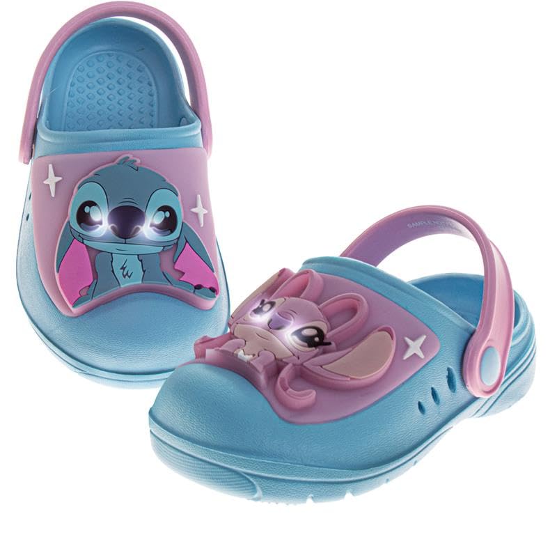 Josmo Kids Minnie Mouse Stitch Frozen Sesame Street Clog Sandal Waterproof Slip-On Slides for Girls Size 3-4 Infant 5-10 Toddler 11-12 Little Kid