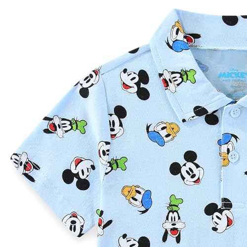 Disney Mickey Mouse Toy Story Cars Boys Short Sleeve Polo Shirt for Toddler and Big Kids3