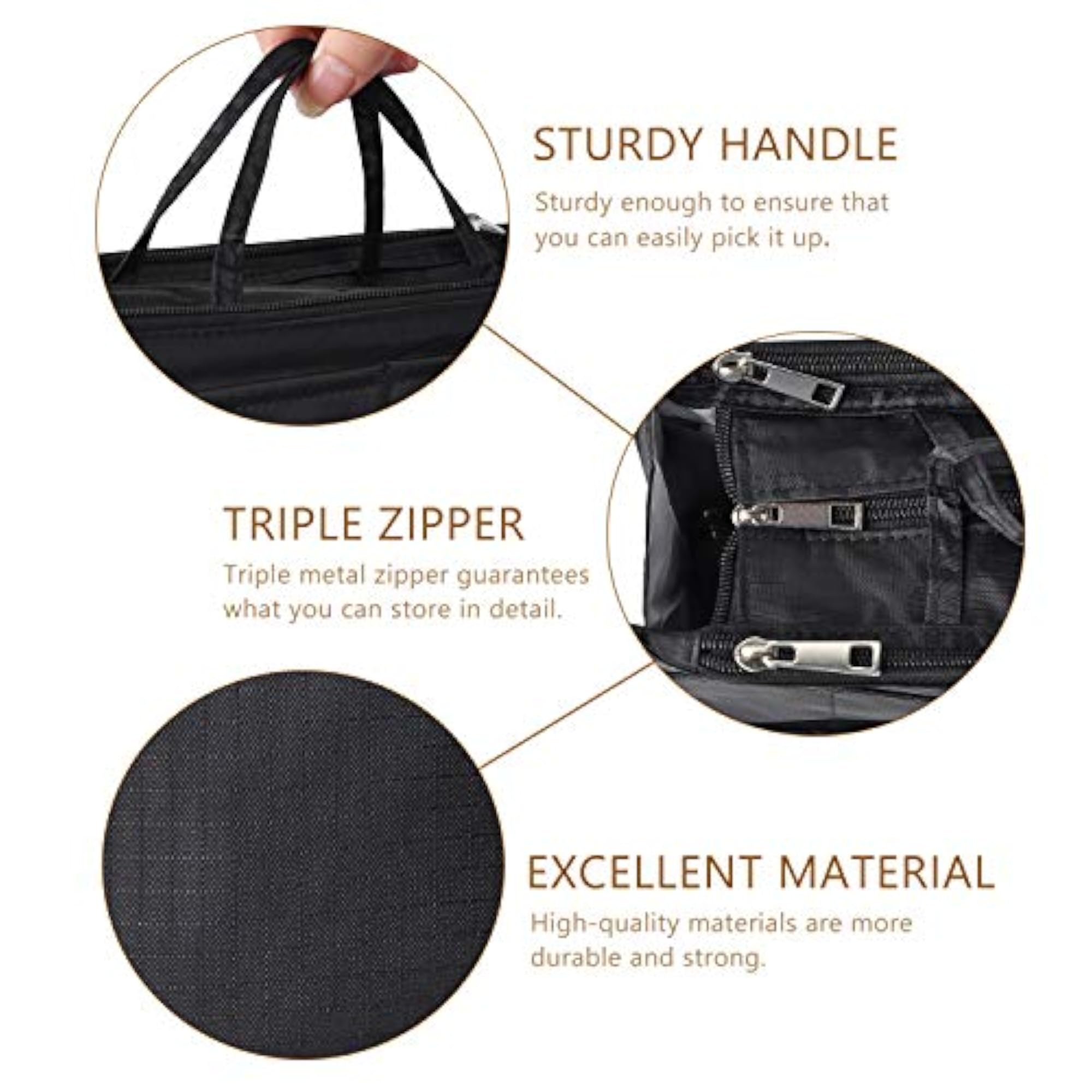 Printed Purse Insert Organizer with 14 Pockets, Handbag Liner Bag