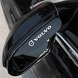 genmaimeifumu 2 Stück Auto Rückspiegel Regenschutz für Volvo EX90 2023-, Auto-Seitenspiegel Regenvisierschutz Rückspiegelvisiere Seitenspiegel Sonnenblende
