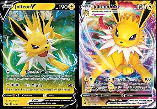 Miniatura 1 de Jolteon V & Vmax - Juego de cielos evolucionantes 051203 - Pokemon Ultra Rare Card Lot - Black Star Promo SWSH151