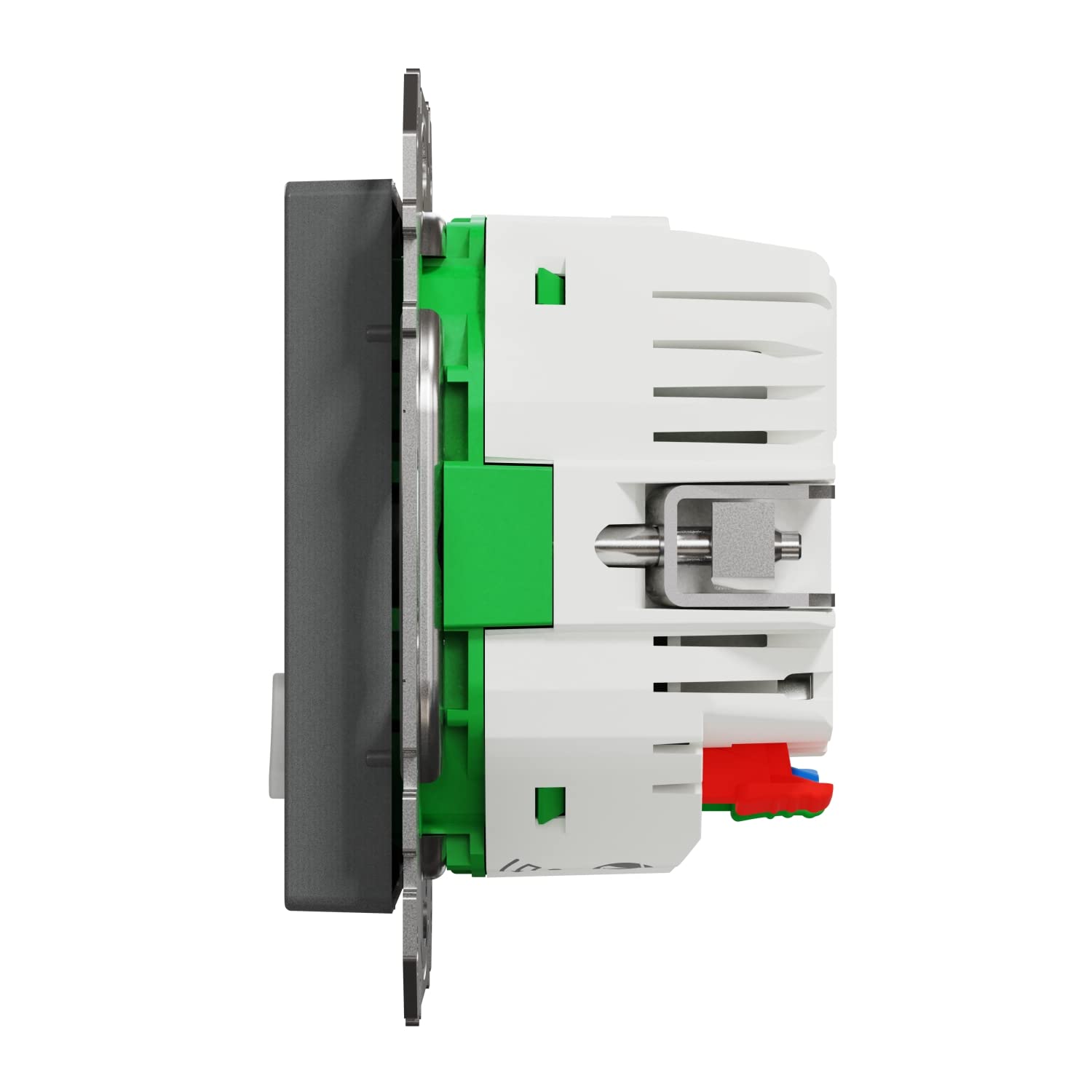 Schneider Electric Merten MEG2380-0414 Presa Schuko 16A TPM Antracite System M, presa intelligente, compatibile con Amazon Alexa e Google Home, presa Wi-Fi Smart Home