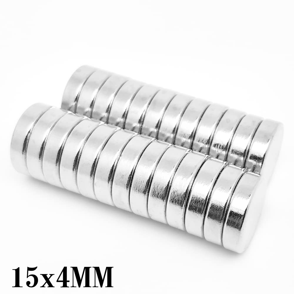 15x4mm Thin Magnet 15mmX4mm Permanent Magnet disc 15x4mm Magnetic Round Refrigerator Magnets, Fridge, Office, Whiteboard Magnets for Crafts,Office, Kitchen(20PCS 15x4) — Amazon image 2