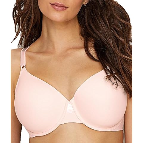 Olga Women's Plus Size No Side Effects Underwire Contour Bra, Rosewater, 42DD Cover