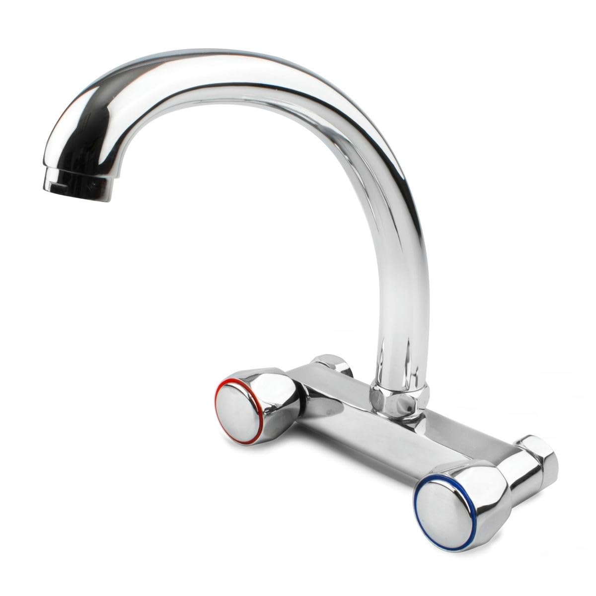 Bateria fregadera Alfa 20632 tubo 15 cm grifo cocina pared