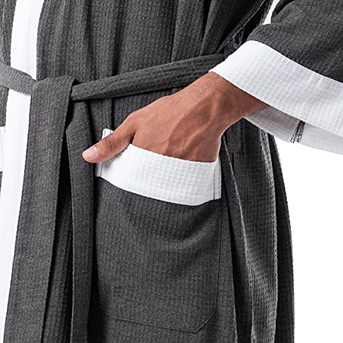 Image of IZOD Men's Waffle Knit Kimono Robe