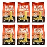 Lotus Foods Organic Millet & Brown Rice Ramen - Gluten Free Rice Ramen, Whole Grain Ramen Noodles, Low Sodium Rice Noodles, USDA Organic, Gluten Free, Vegan - 10 Oz Bags (Pack of 6)