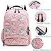 Meisohua School Backpacks Set Girls Unicorn Backpack with Lunch Bag and Pencil Case Kids 3 in 1 Bookbags Set School Bag for Elementary Preschool Water Resistant (Pink)