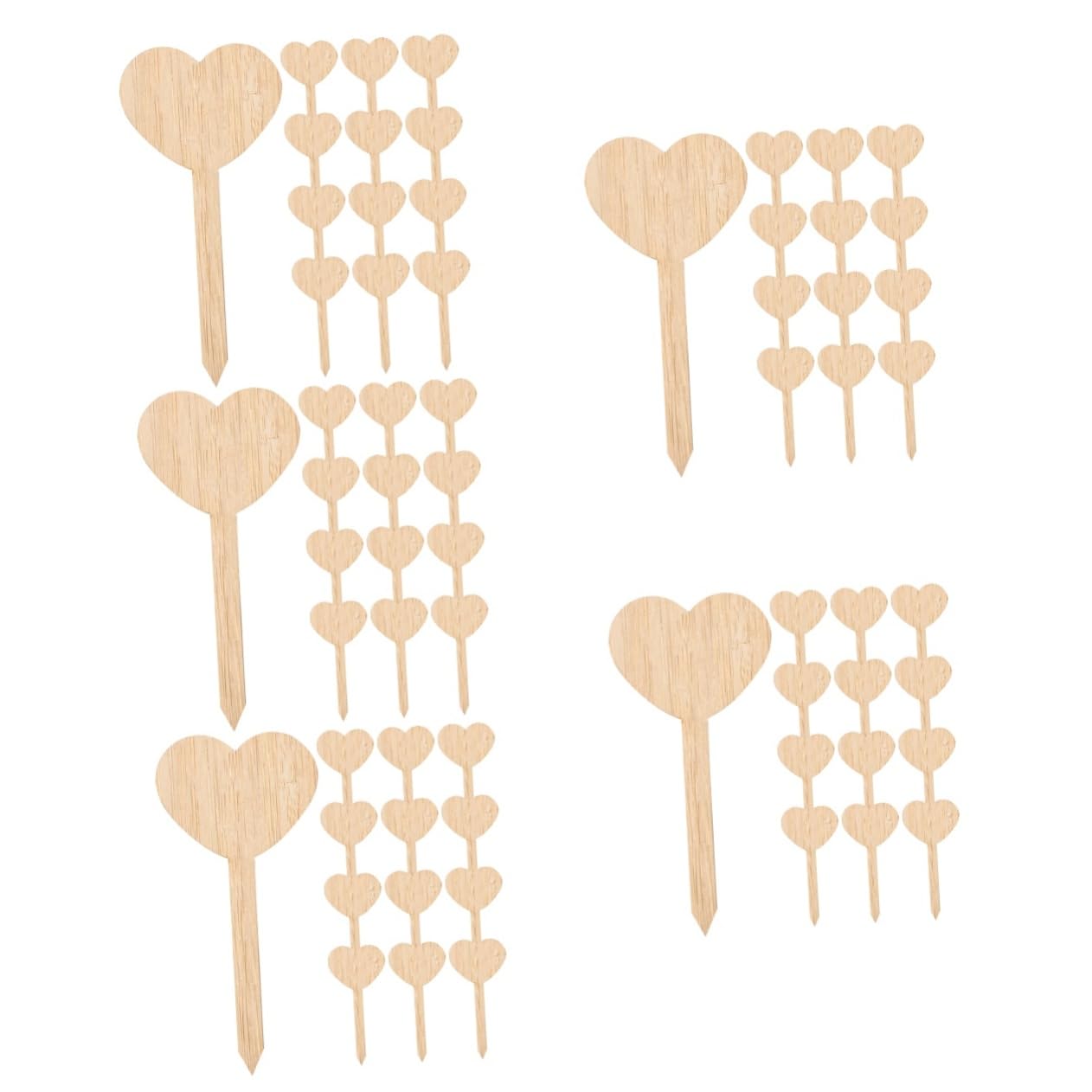 BESTonZON 5 ensembles Étiquettes Autocollantes En Bambou Pour Jardin Piquets Panneaux De Jardin Étiquettes Pour Plantes D'Extérieur Piquets De Jardin Marqueurs De 20 pièces * 5