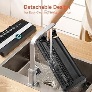 GERYON Vacuum Sealer Automatic Food Sealer Machine for Food Vacuum Packaging wBuilt in CutterStarter KitLed Indicator LightsEasy to CleanDry Moist Food Modes Compact Design