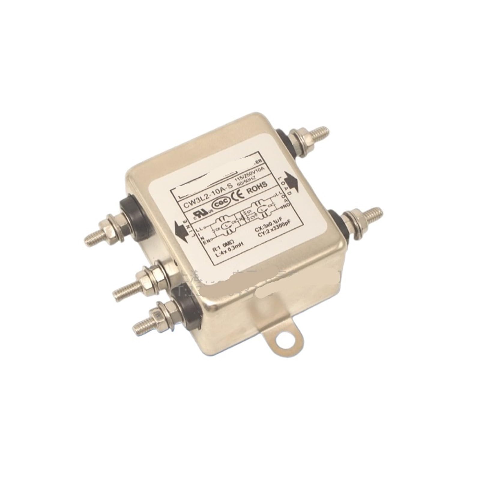 Filtre anti-interférence à deux étages CW3L2-10A-S contre les pannes d'appareils 220V