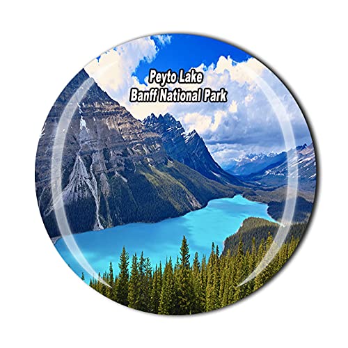 Lake Peyto Banff National Park Canada Magnete da frigorifero 3D Souvenir di cristallo magnete da viaggio souvenir collezione regalo casa cucina decorazione